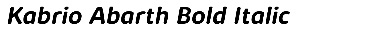 Kabrio Abarth Bold Italic image